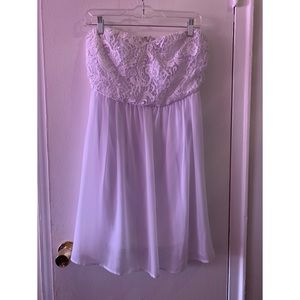 White Tube Top Dress